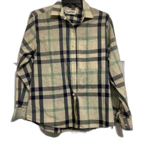 Diane Von Furstenberg Women’s Designer Plaid Shirt Size 10